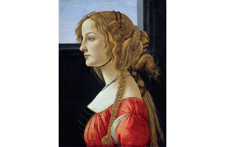Portret mlade ženske, tempera na panelu, ok. 1476–1478