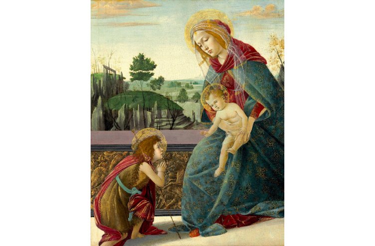 Madona z otrokom in mladim Janezom Krstnikom
