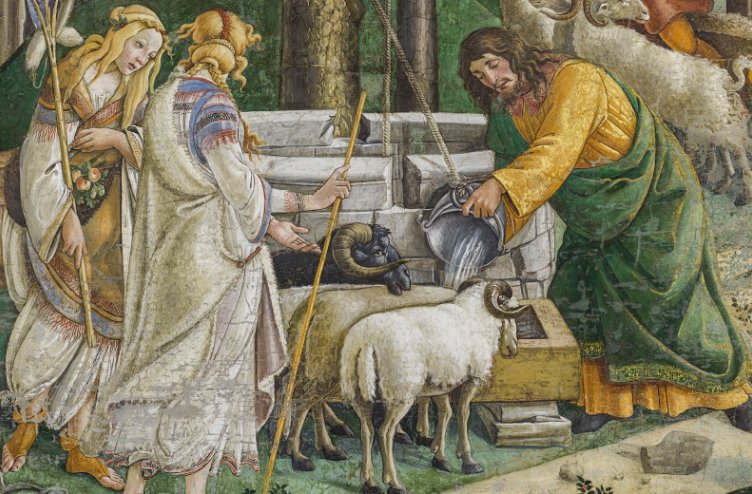 Sikstinska kapela – Dogodki iz Mojzesovega življenja (Mojzesovo sojenje), freska, 1481−1482.