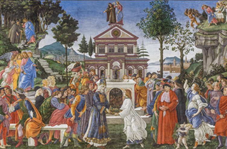 Sikstinska kapela – Kristusove skušnjave, 1481−1482.